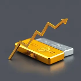queda do ouro e da prata