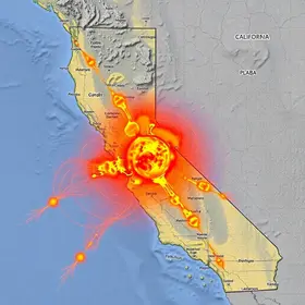 terremoto na Califórnia