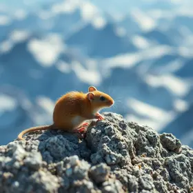rato encontrado a quase 7 mil metros de altitude